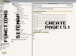 create pages in typo 3